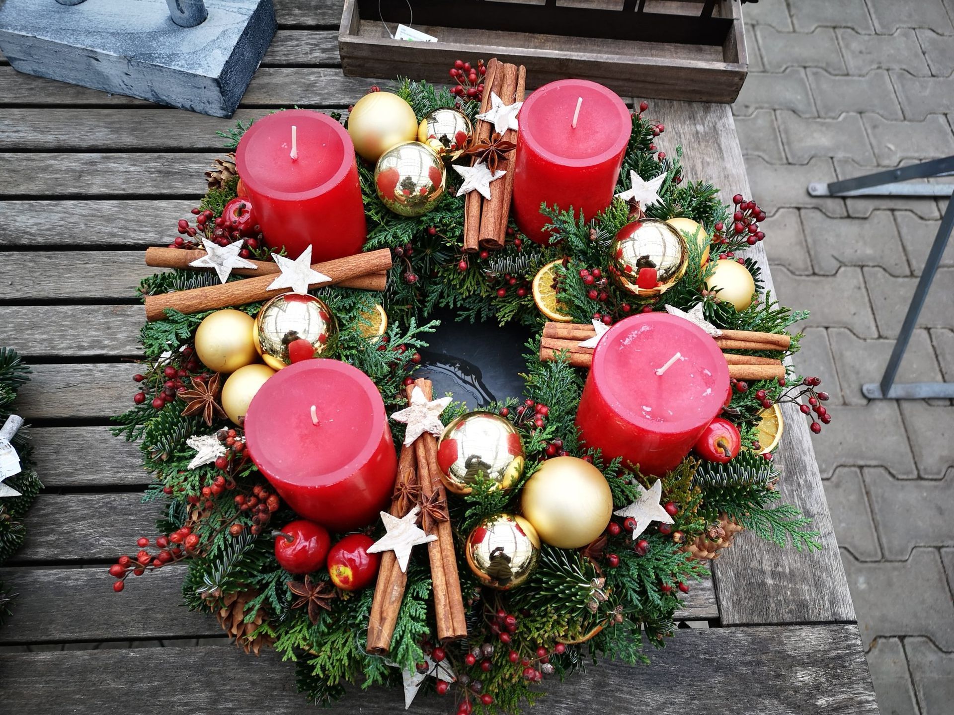 Weihnachtskranz, Foto von Blumen Böswirth