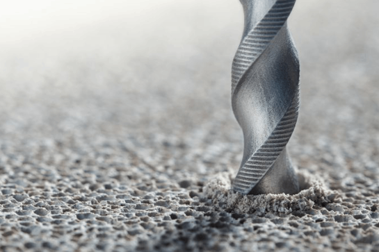 Nahaufnahme von Betonarbeiten