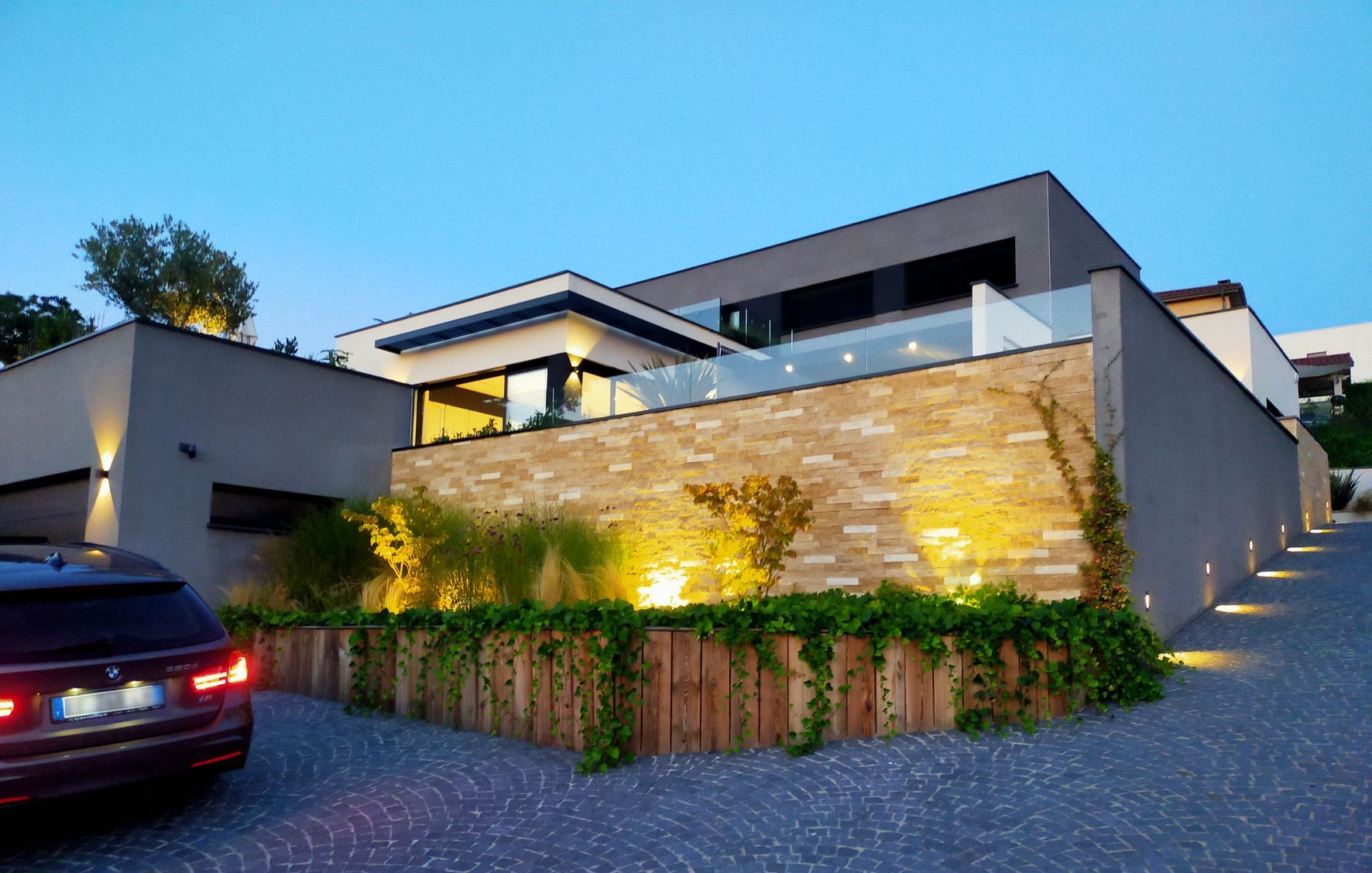 Villa Brismo de nuit