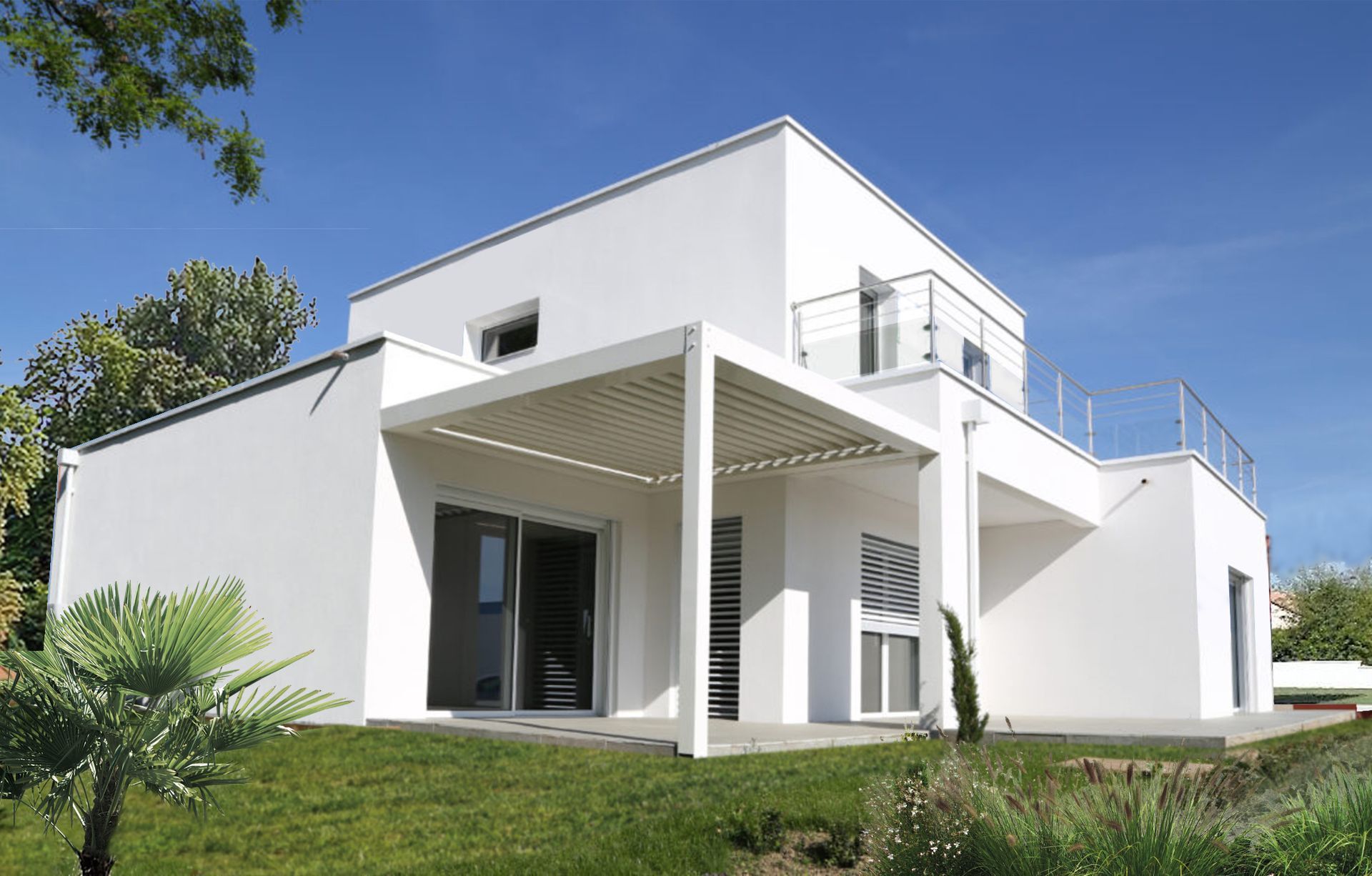 Vue extérieure d'une villa Villefranche