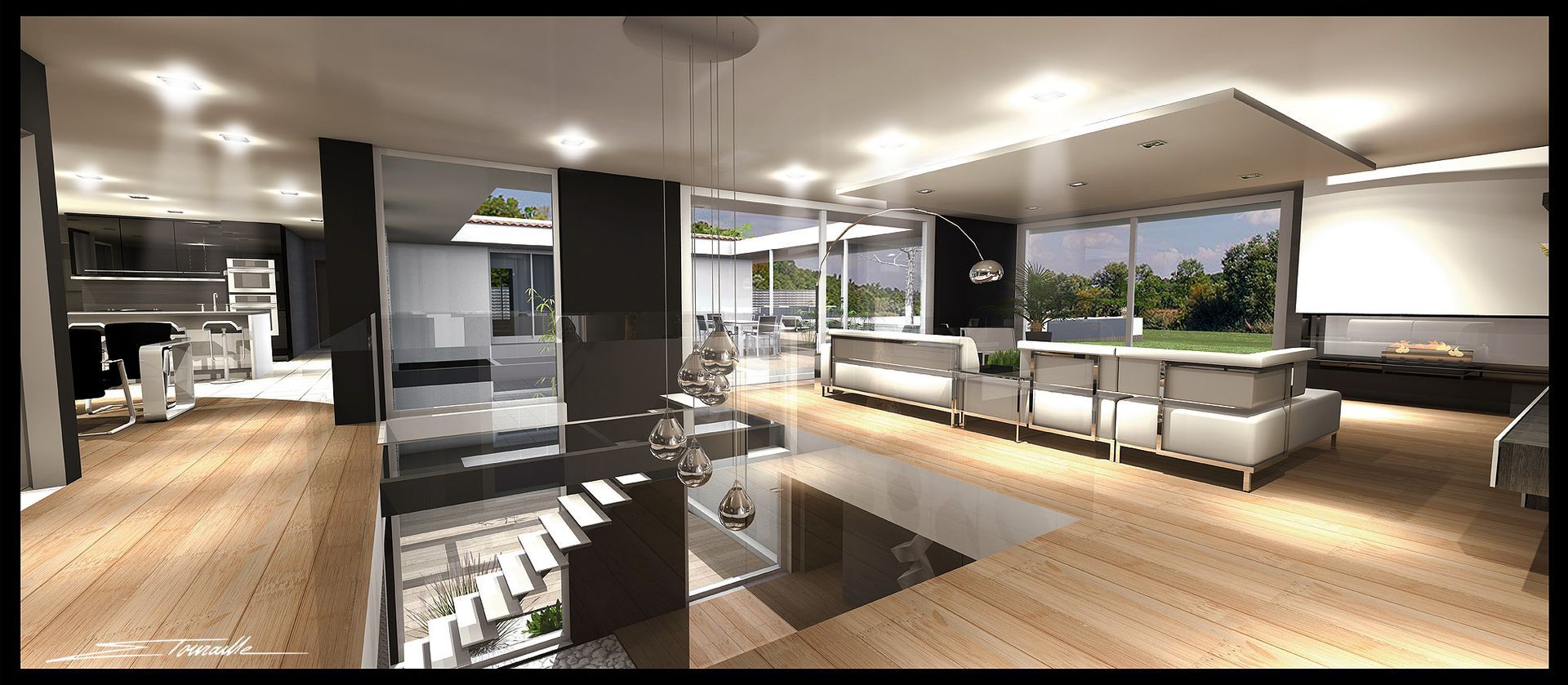 Salon supérieur lumineux