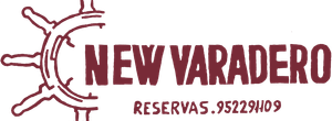 Logotipo de New Varadero con el dibujo de un barco.