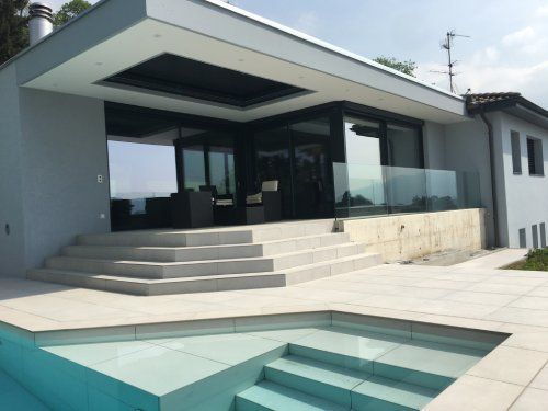 costruzione piscina esterna - Terzi Mario SA