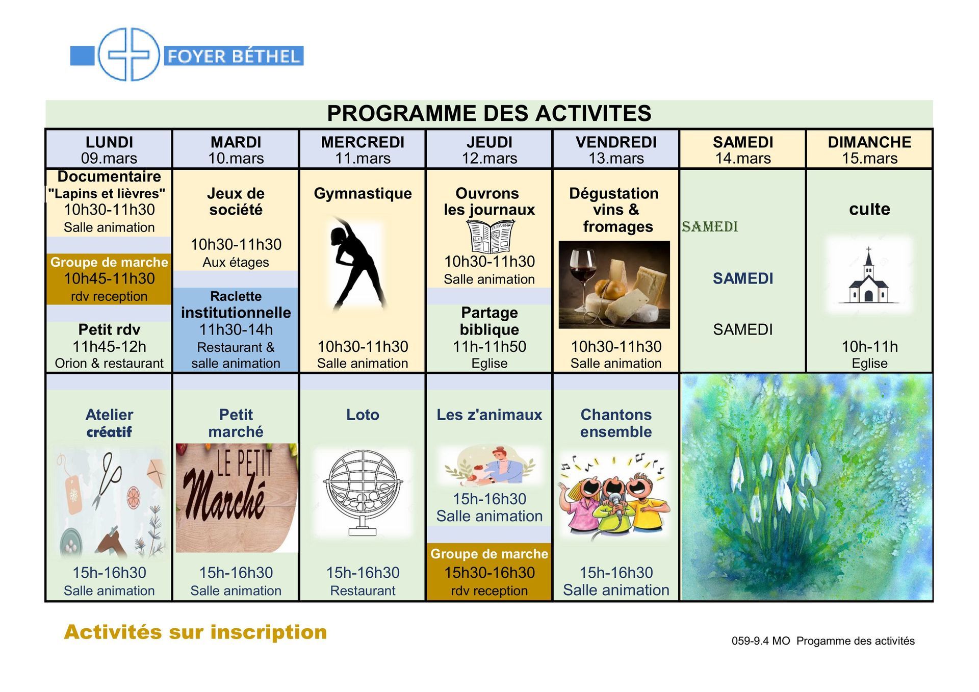 programme EMS Foyer Béthel