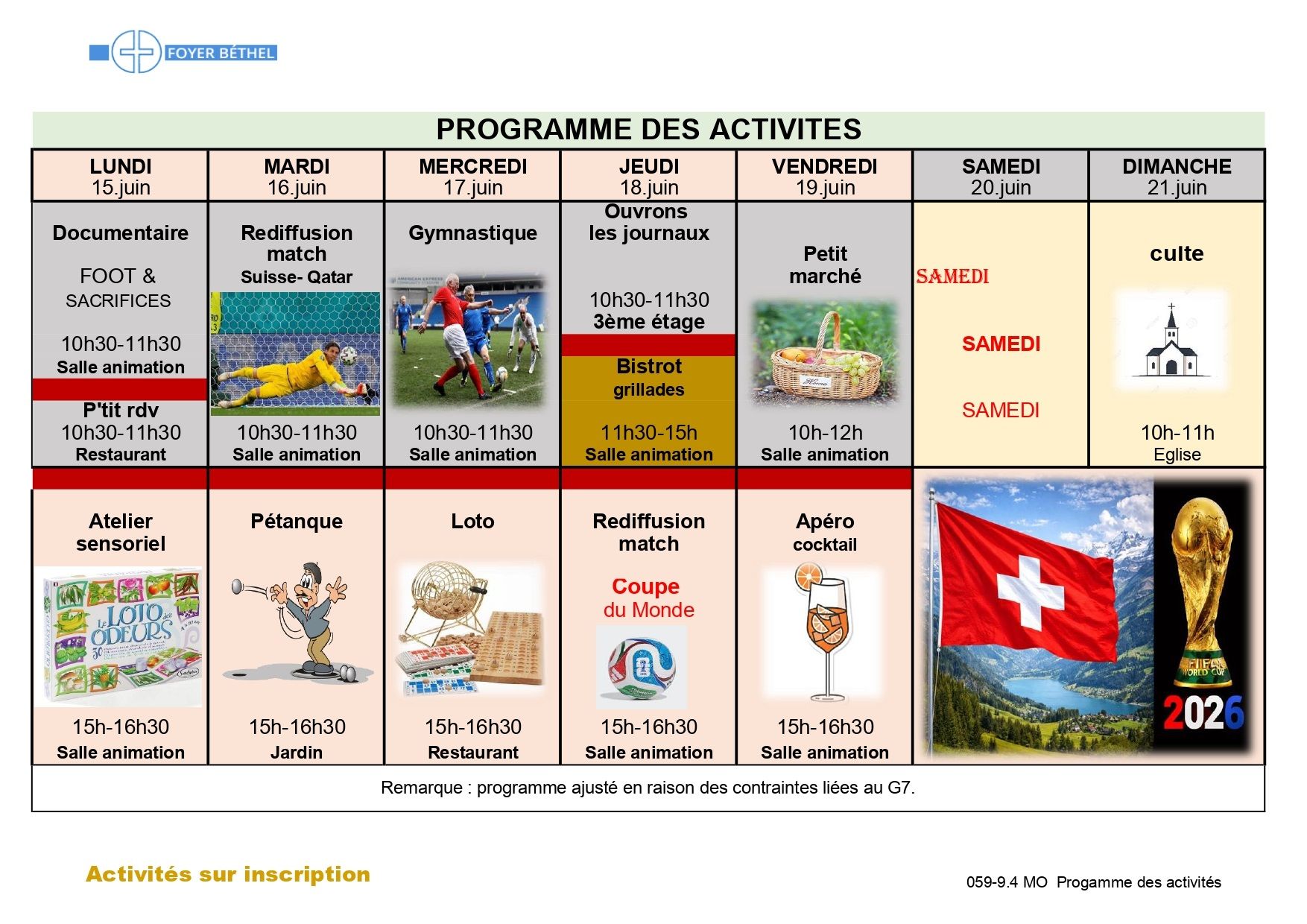 programme EMS Foyer Béthel
