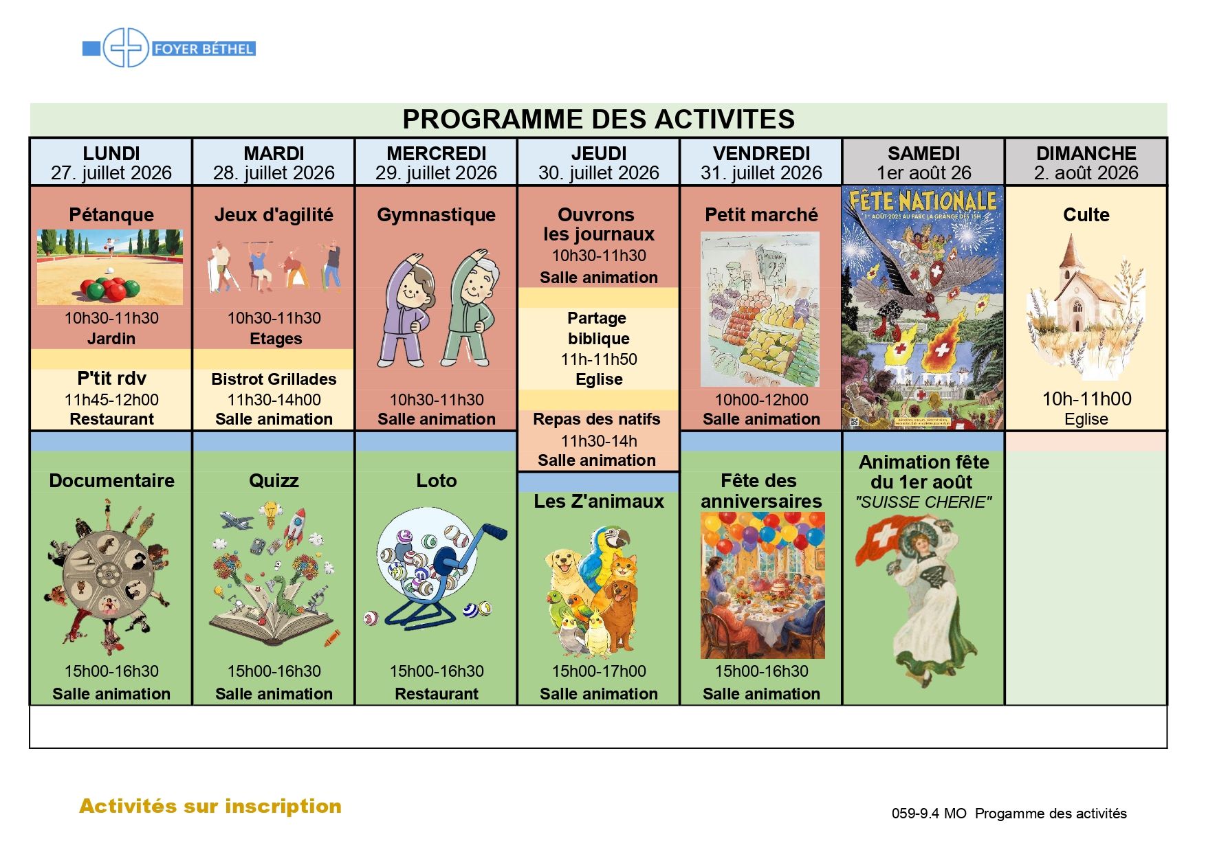 programme EMS Foyer Béthel