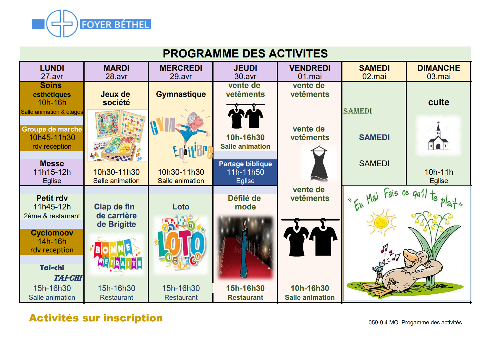programme EMS Foyer Béthel