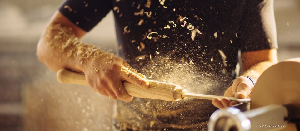 Zimmerer bei der Arbeit