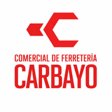 Logotipo de una ferreter&iacute;a, que presenta un s&iacute;mbolo rojo similar a una llave inglesa sobre las palabras 