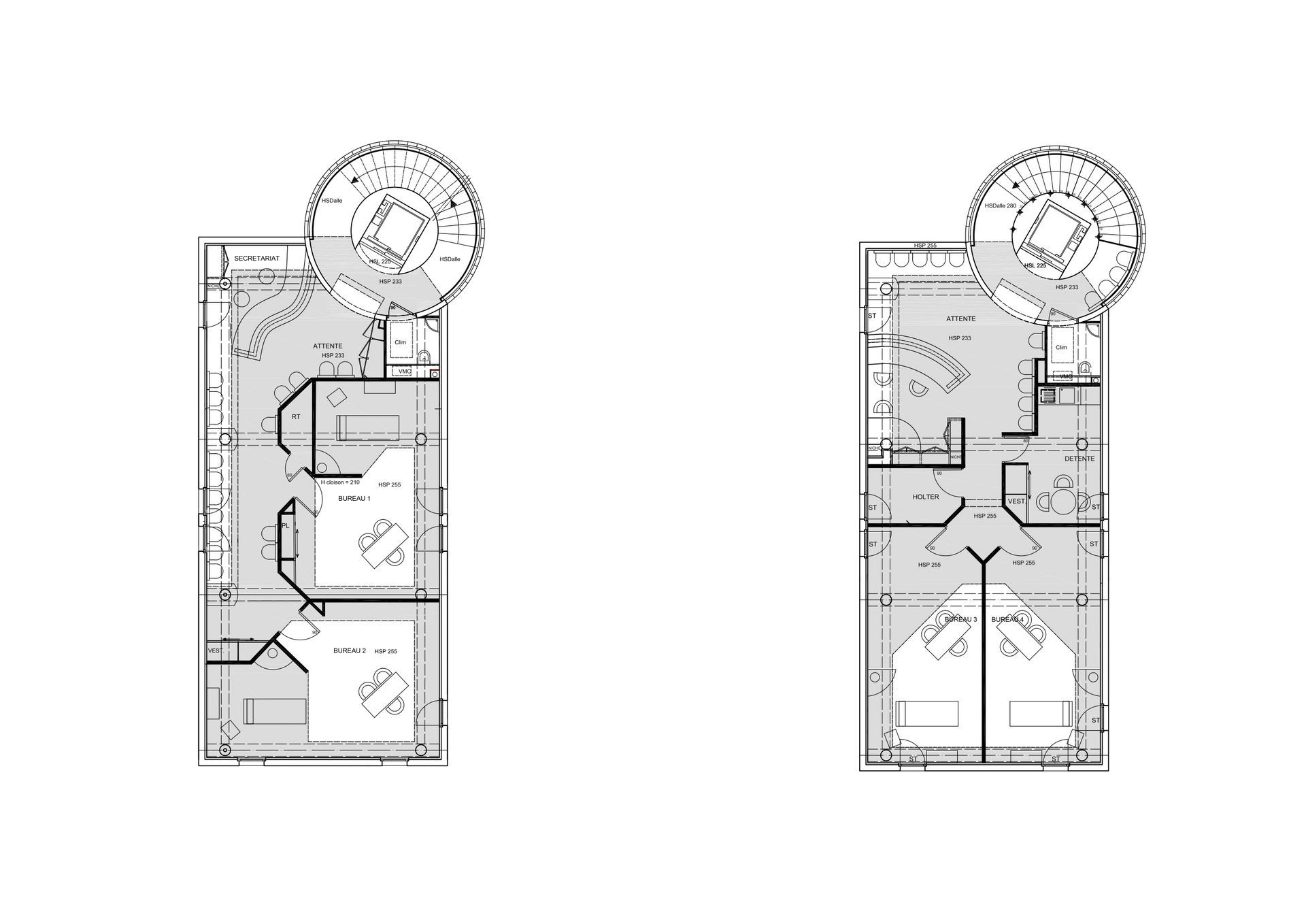 Des plans.