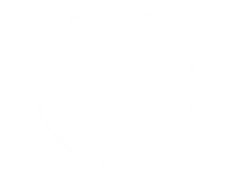 Un marco circular blanco y minimalista sobre un fondo blanco liso.