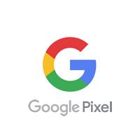 Logotipo de Google Pixel: "G" en los colores de Google (rojo, amarillo, verde, azul) con el texto "Google Pixel" debajo.