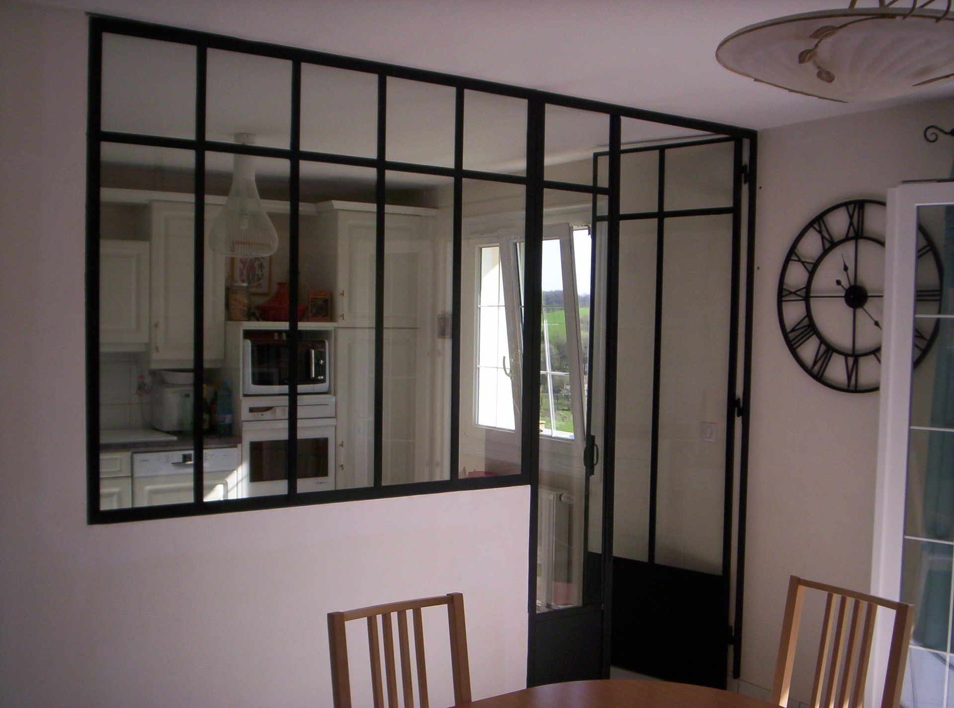 Verrière avec verre sécurité