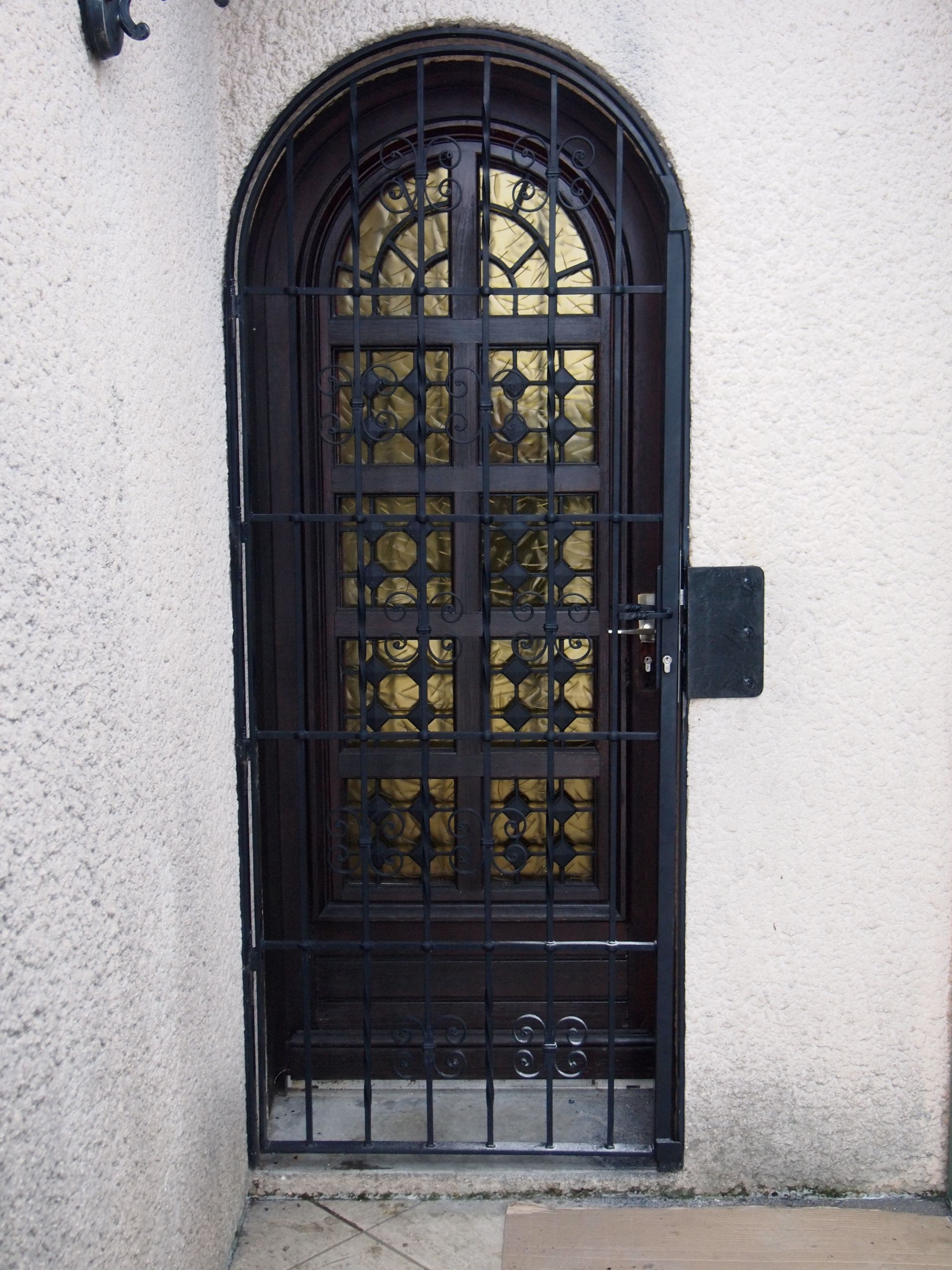 Grille en fer forgé