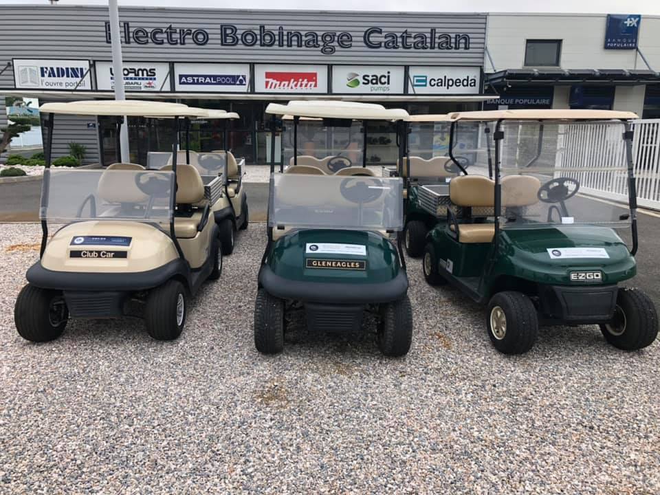 Golfettes avec remorque
