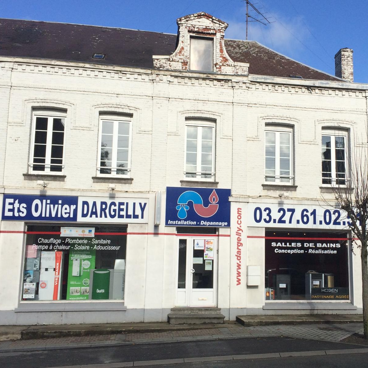L'entreprise Olivier Dargelly vue de face et de l'extérieur