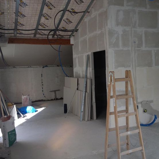 murs avant peinture Sebastiano Pino Plâtrerie Peinture