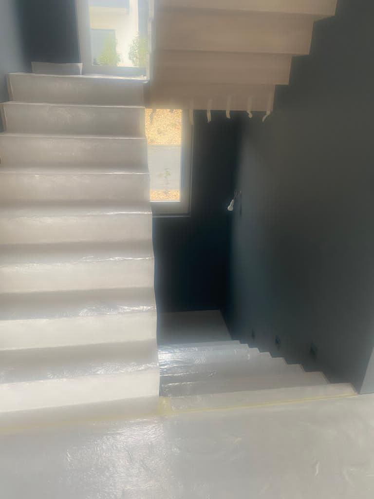 rénovation escaliers Sebastiano Pino Plâtrerie Peinture