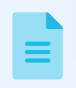 Ein blaues Blatt Papier mit drei Linien darauf.