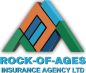 The logo for rock-of-ages insurance agency ltd.