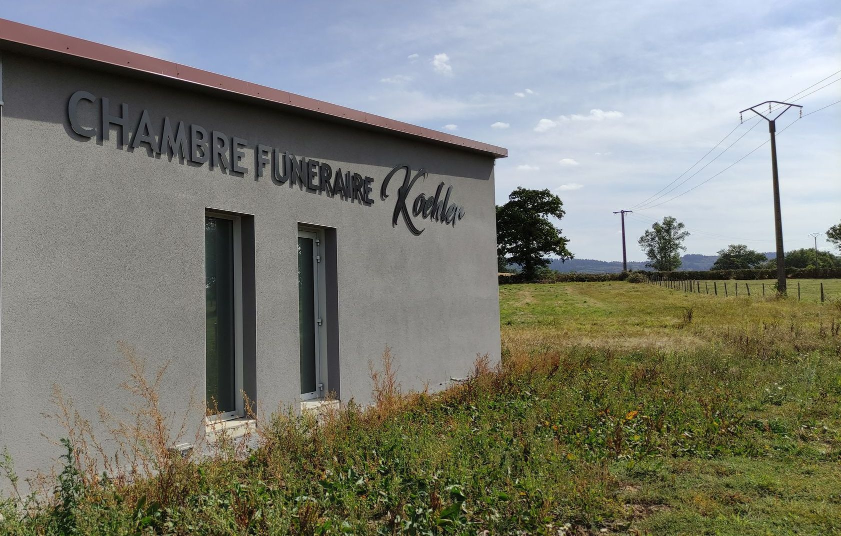 La chambre funéraire sobre de la SARL Koehler