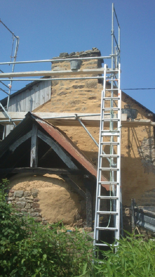 Restauration de la cheminée de l'ancienne boulangerie - après travaux