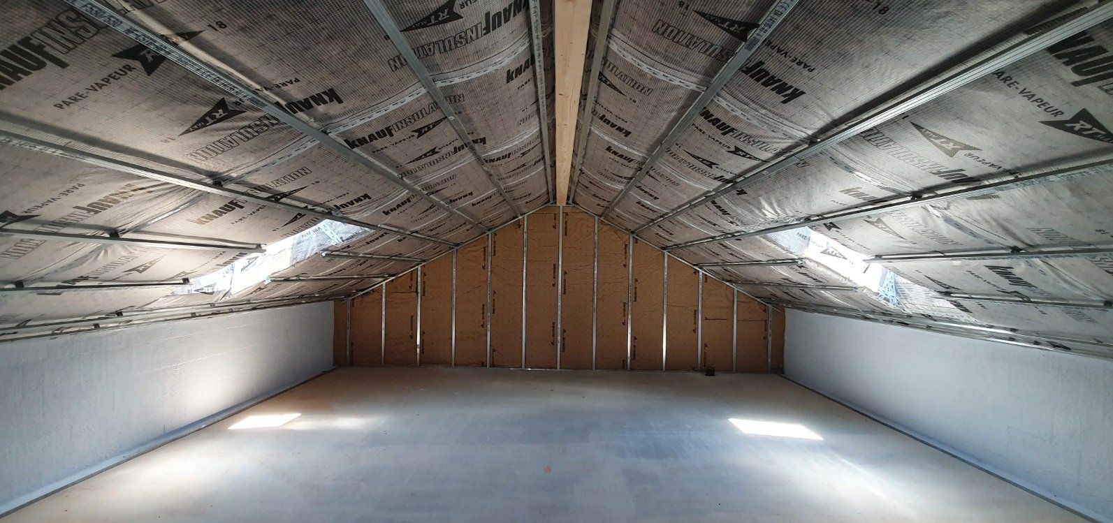 Isolation plafonds rampants - combles aménagés.