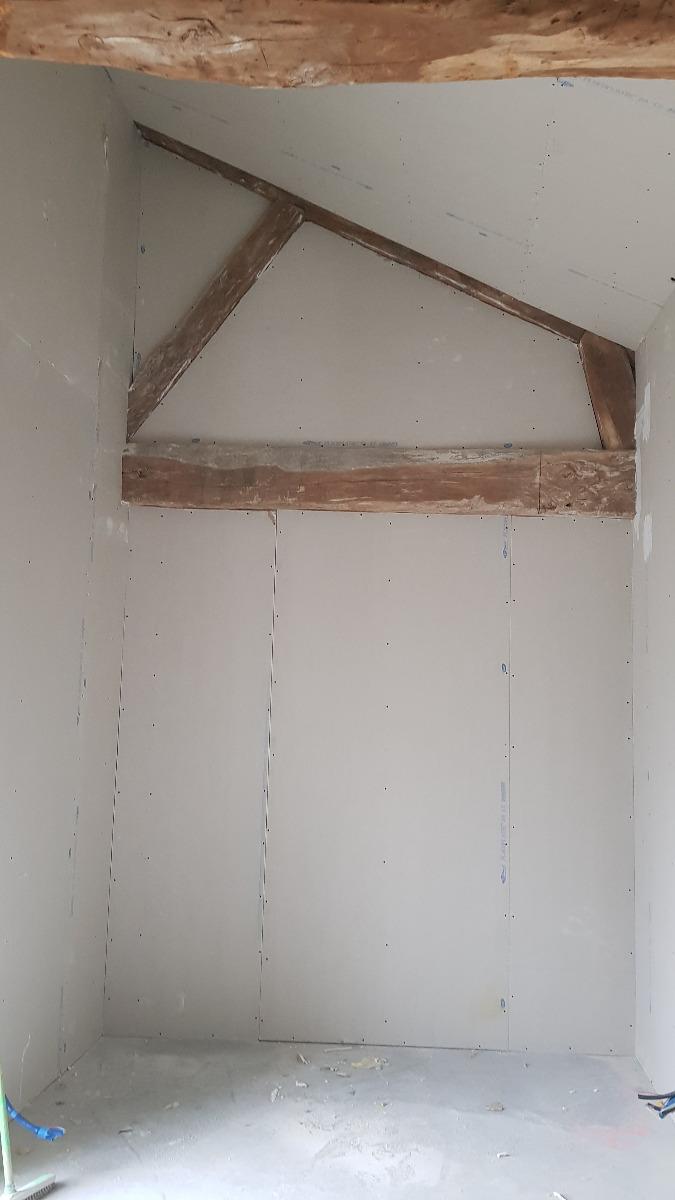 Conservation de poutres apparentes