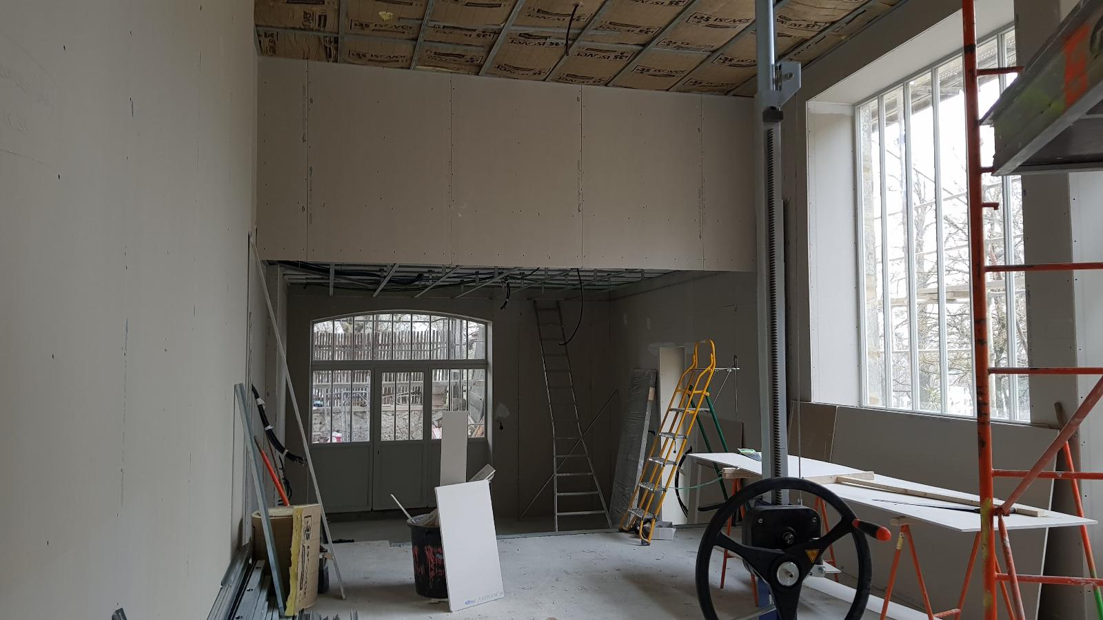 Rénovation ancienne bâtisse (Cloisons, doublages, plafonds, isolation)