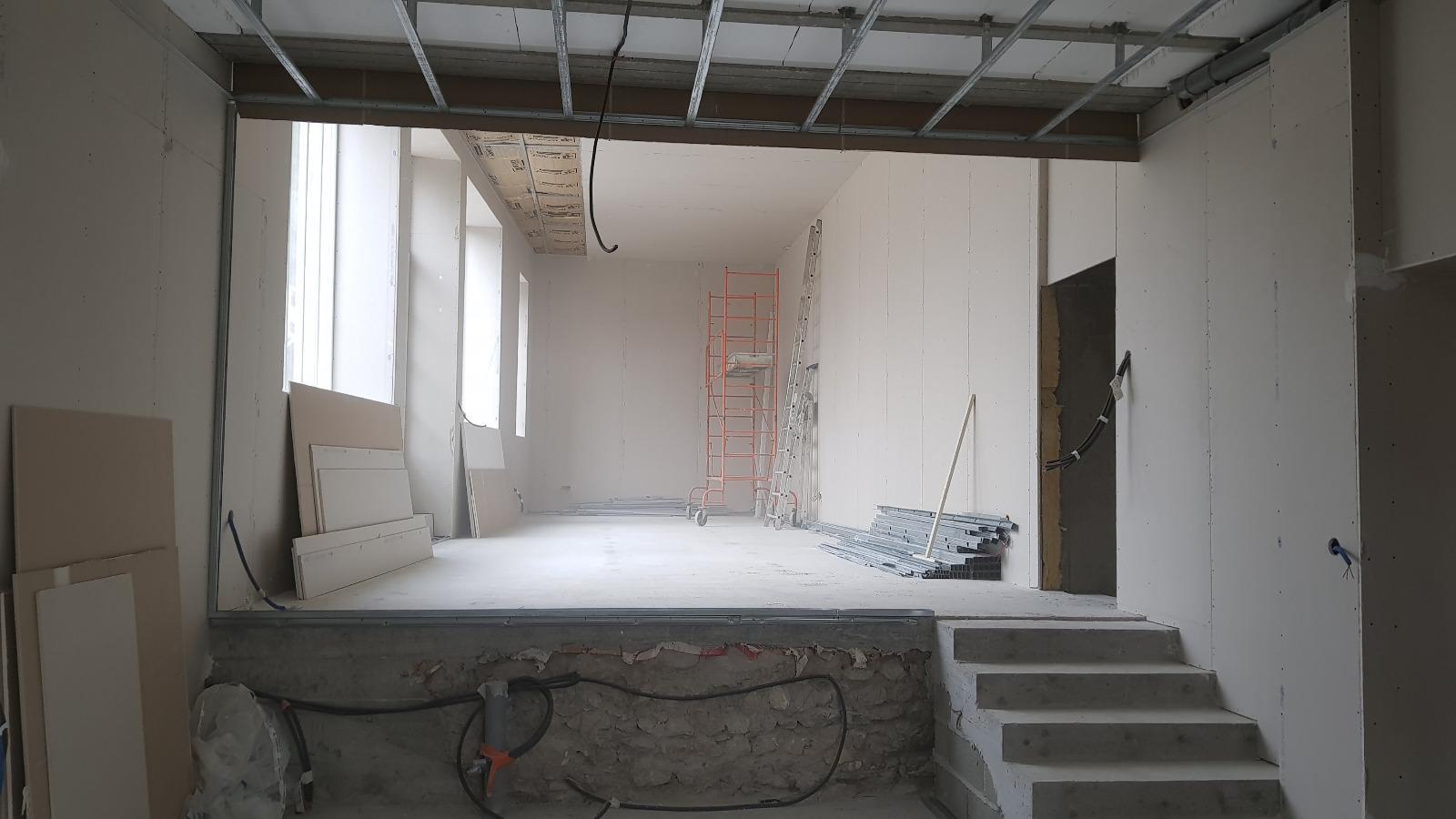 Rénovation bâtisse (Cloisons, doublages, plafonds, isolation)