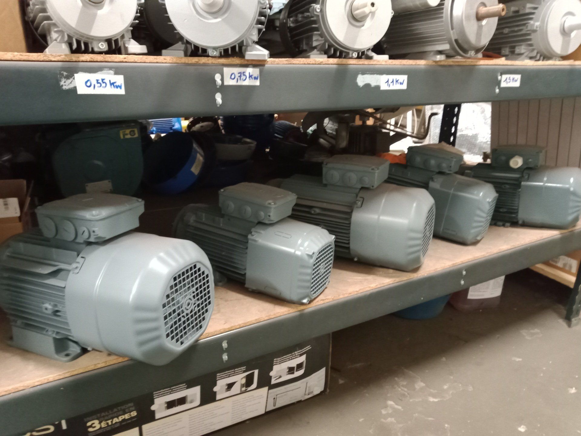 Stock de moteurs freins