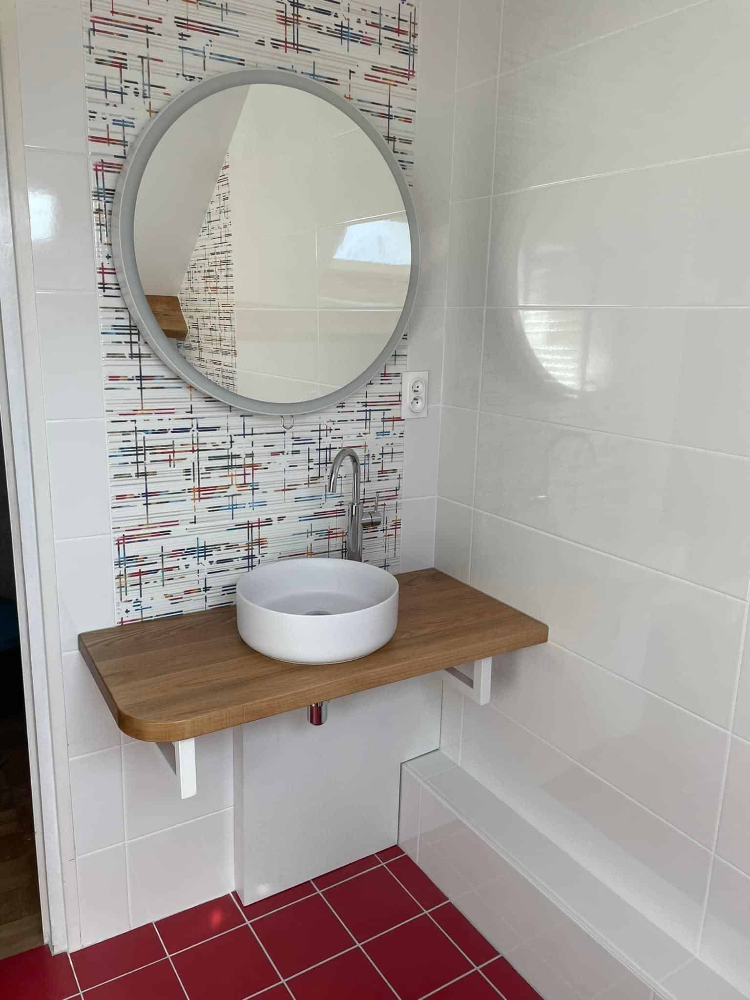 Vasque de salle de bains ronde