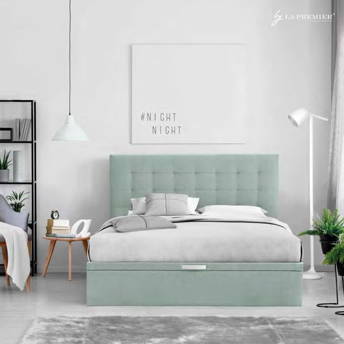 Canape tapizado a juego cabezal en kaoba Elche 