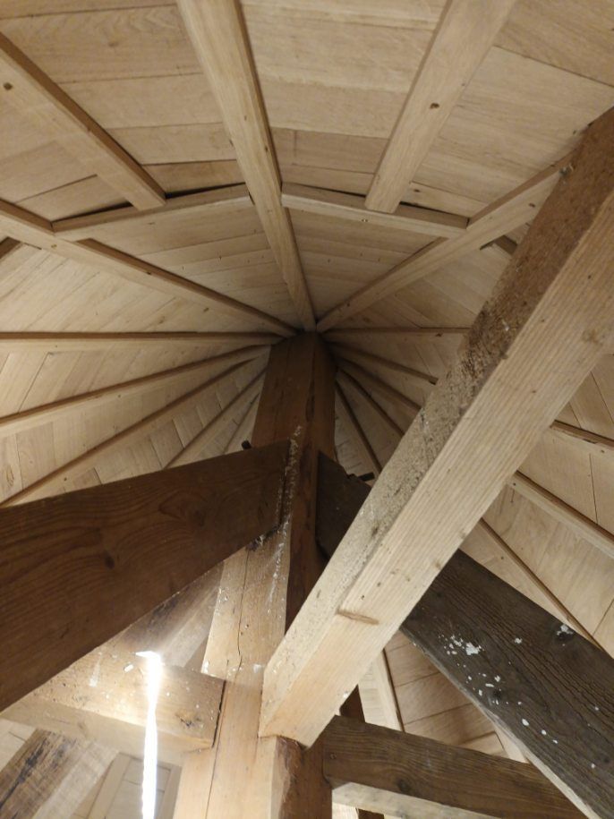 Charpente de l'intérieur