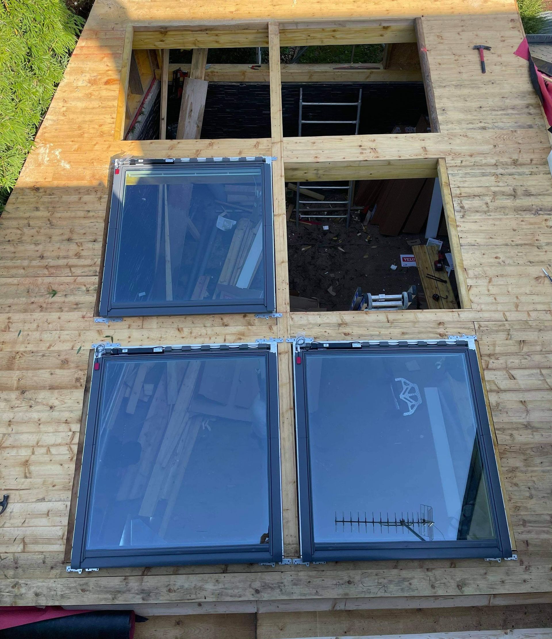 Pose de 4 fenêtres de toit