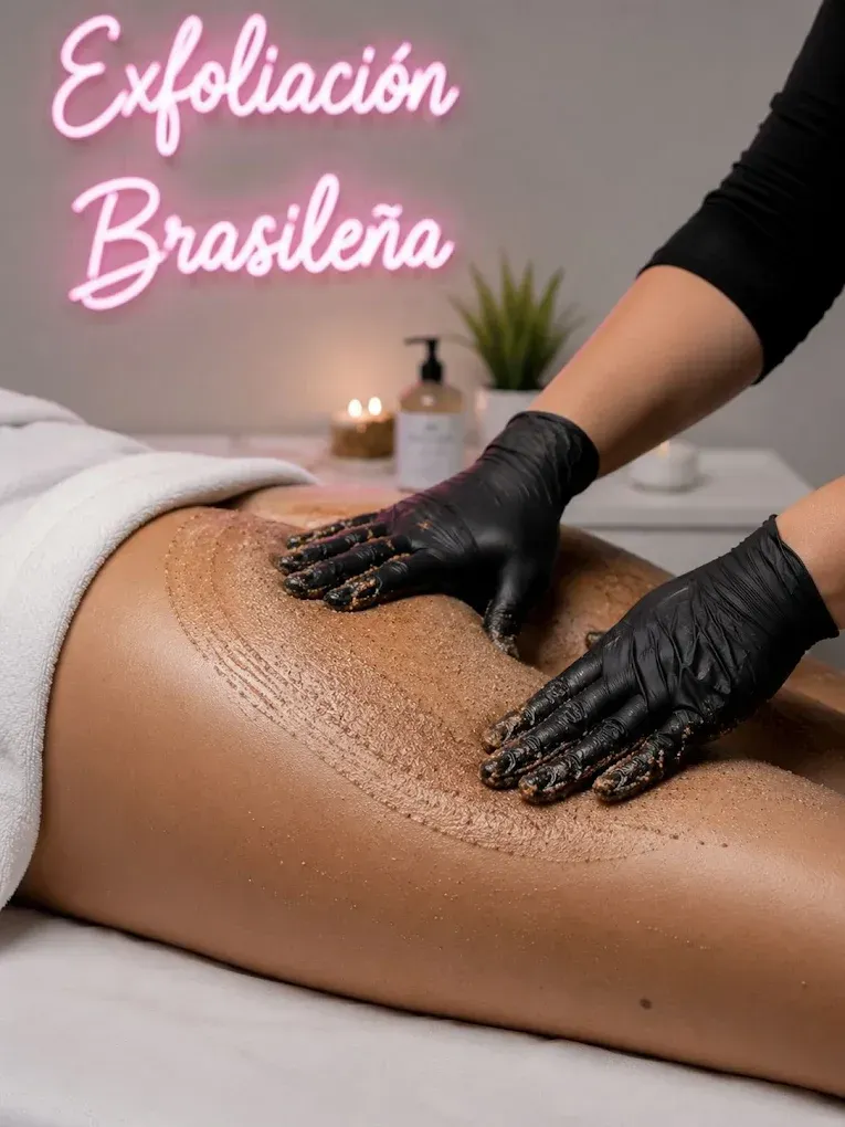 Manos masajeando la pierna de una persona en una cama.