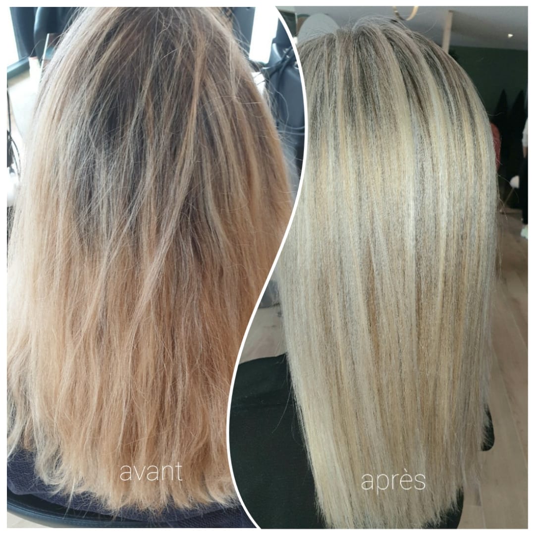 Coloration avant/après