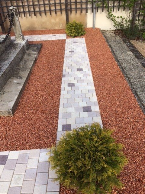 Pavés plate-bande de différents coloris