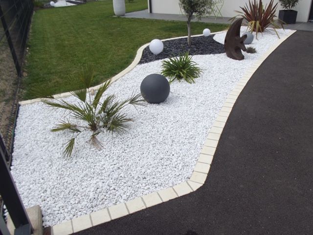 Pavés rustiques / Quartz blanc / Ardoise