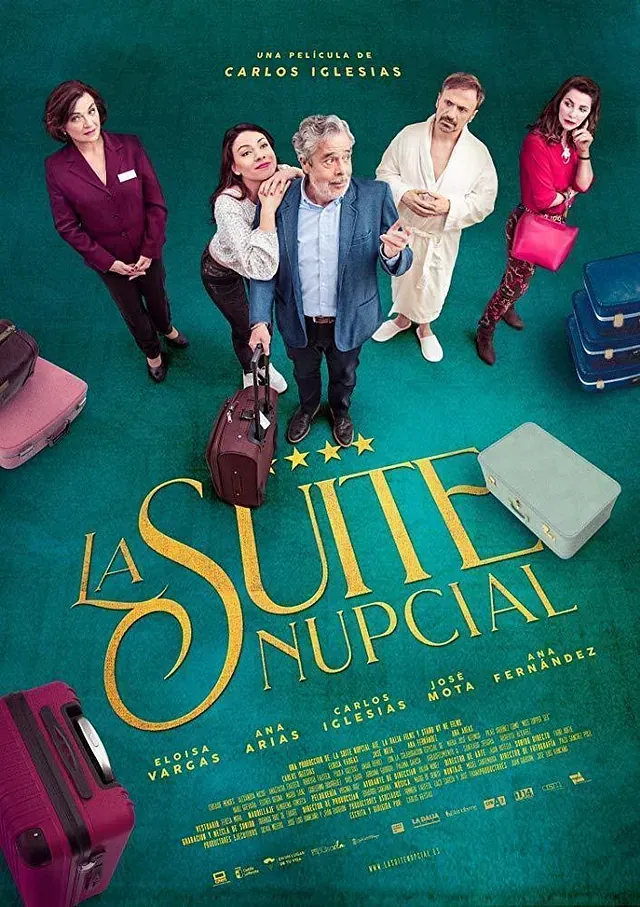 Un cartel de una película llamada La suite nupcial