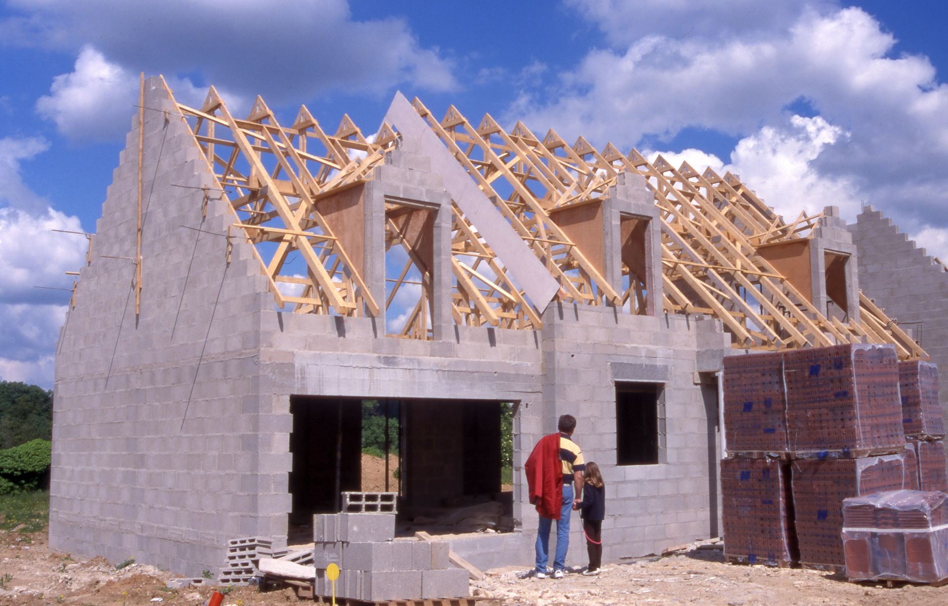 Maison en cours de construction