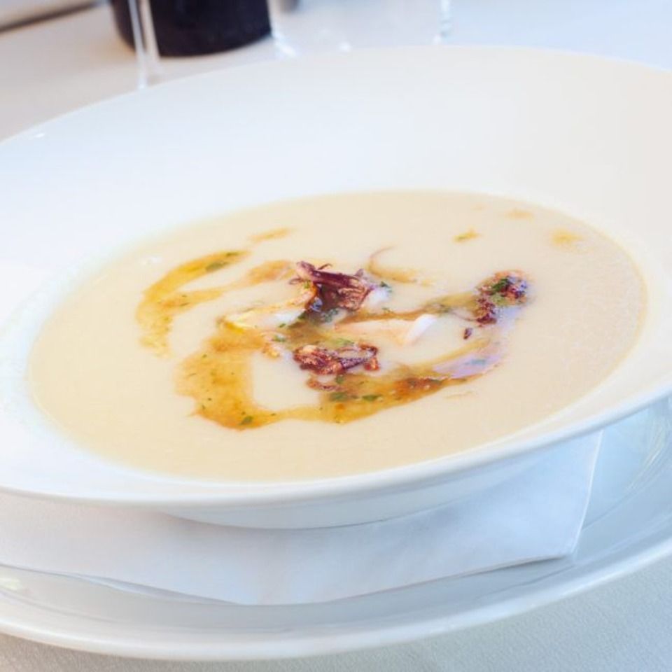 Vellutata di ceci con polpo-Osteria Gallo d'Oro