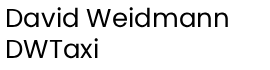 David Weidmann DWTaxi - logo