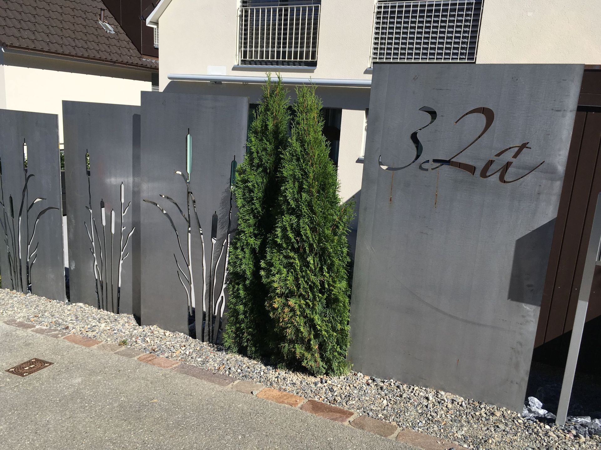 Stahl-Sichtschutzwand Im Hofacher Winkel