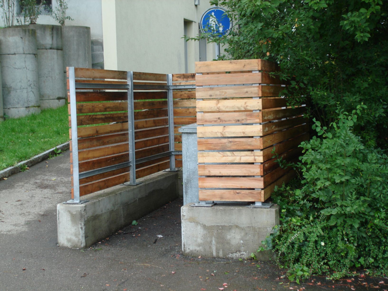 Sichtschutz Containerplatz