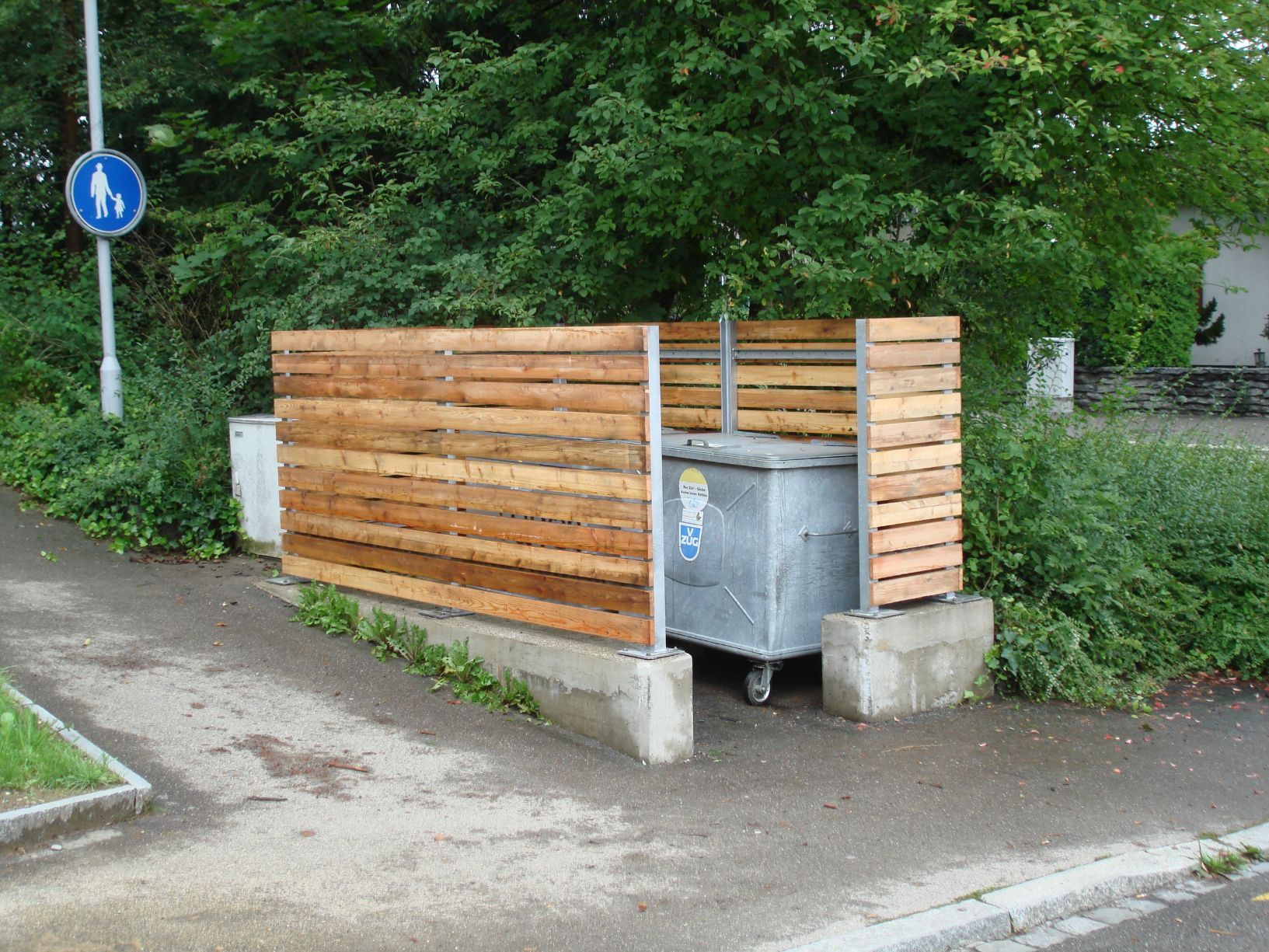 Sichtschutz Containerplatz