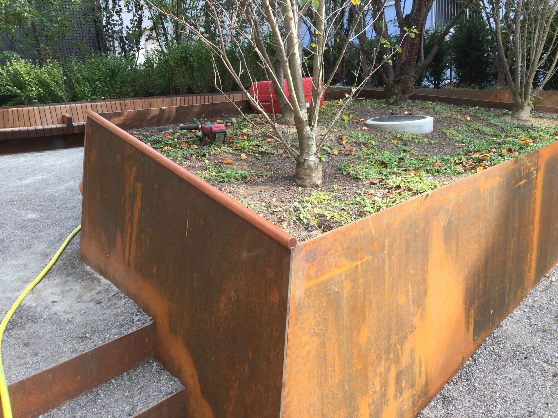 Stahlabschlüsse, Beete
