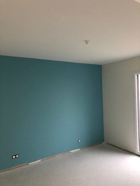 Peinture turquoise