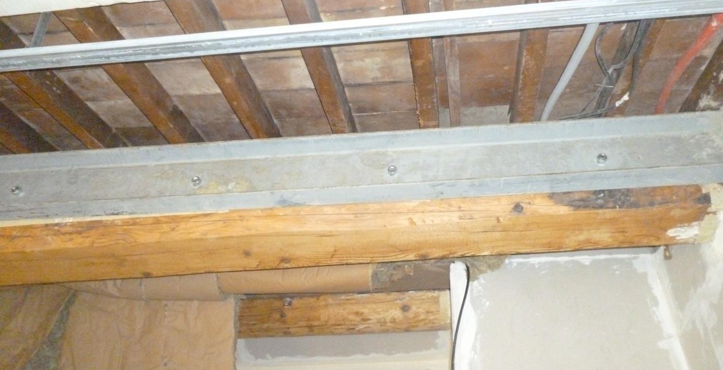 Mise en place de poutres