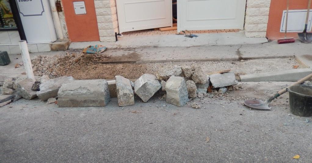 Rénovation devant maison